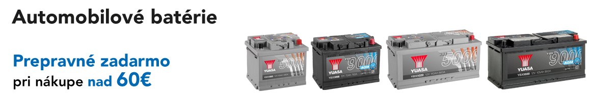 YUASA YBX3012 YBX3000 Batteria 12V 52Ah 450A con maniglie, con